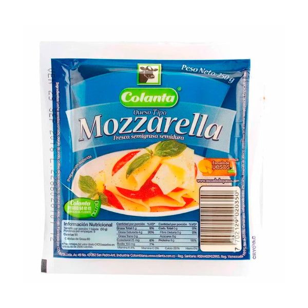 QUESO MOZARELLA COLANTA 250G